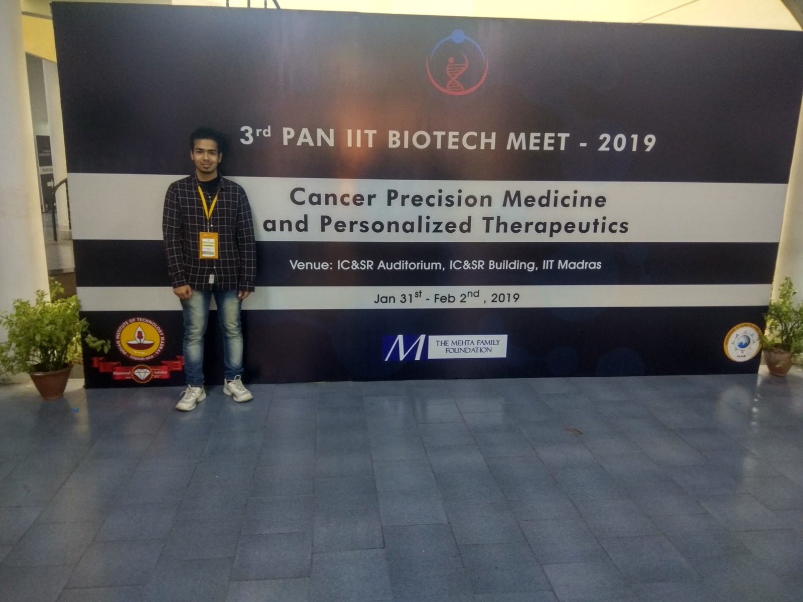 Volunteering at 3rd Pan IIT Biotech Meet 2019